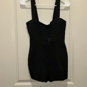Lovers and friends, black corset romper size XS never worn